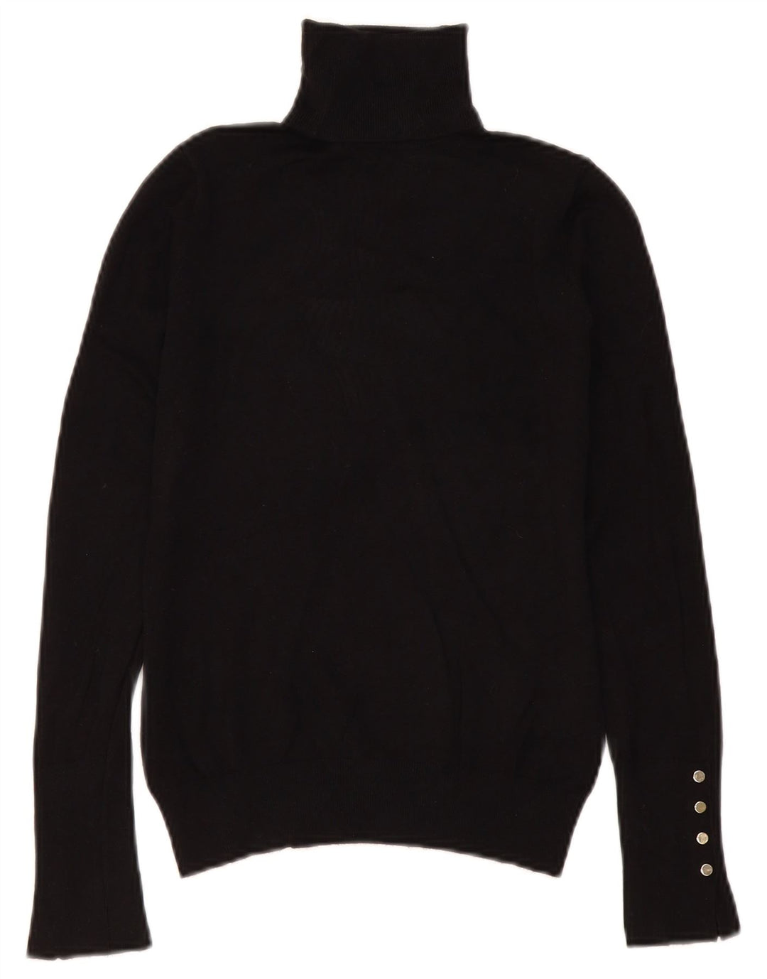 Maglione maglione collo alto da donna Zara UK 10 piccolo nero