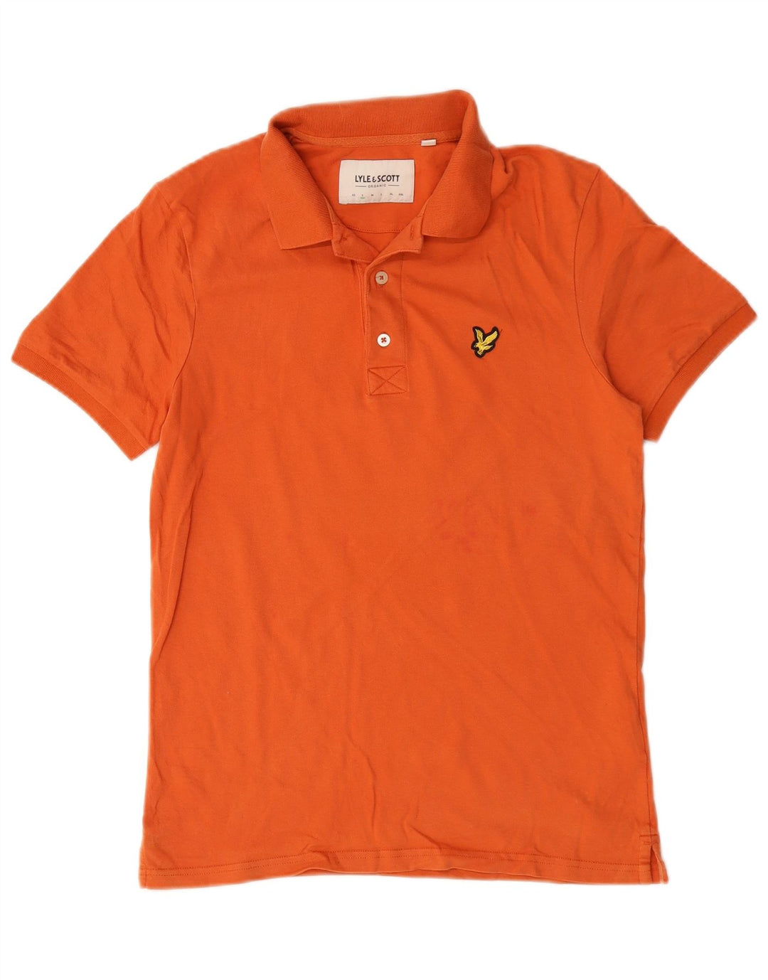 Polo da uomo Lyle & Scott piccola in cotone arancione
