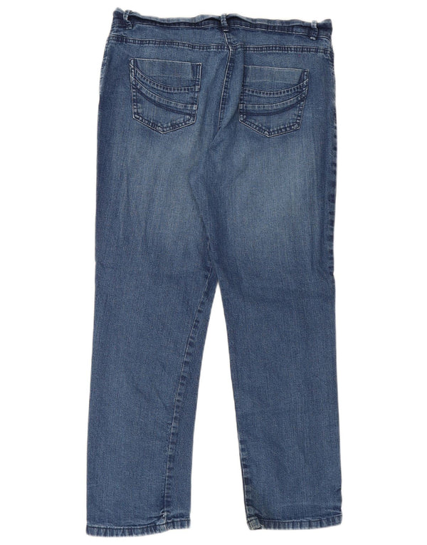Jeans dritti da uomo Marks & Spencer UK 16 Large W34 L27 Cotone blu