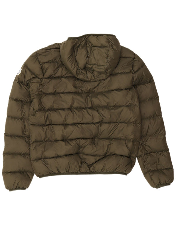 Giacca imbottita con cappuccio da uomo North Sails UK 40 Large Khaki Poliammide