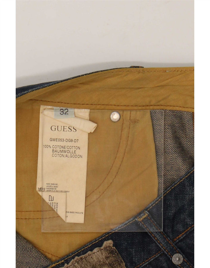 Guess Mini Gonna in Denim da Donna W32 Grande in Cotone Blu Navy