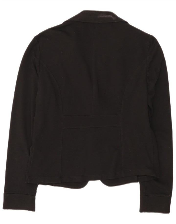 Giacca blazer a 1 bottone da donna Liu Jo UK 18 XL cotone nero
