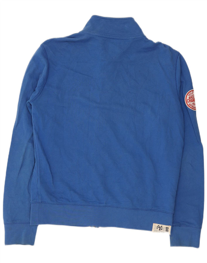 Giacca da ginnastica grafica da uomo Tommy Hilfiger 2XL in cotone blu