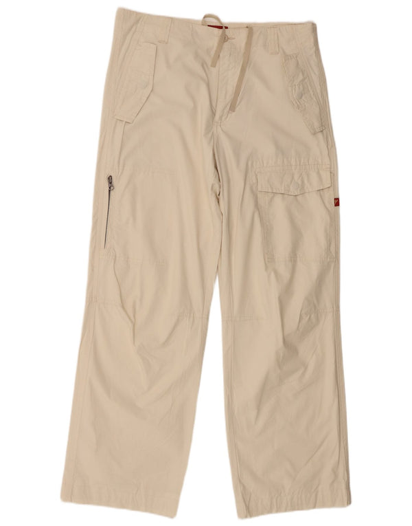 Pantaloni cargo dritti da uomo Diadora medi W32 L29 in cotone beige