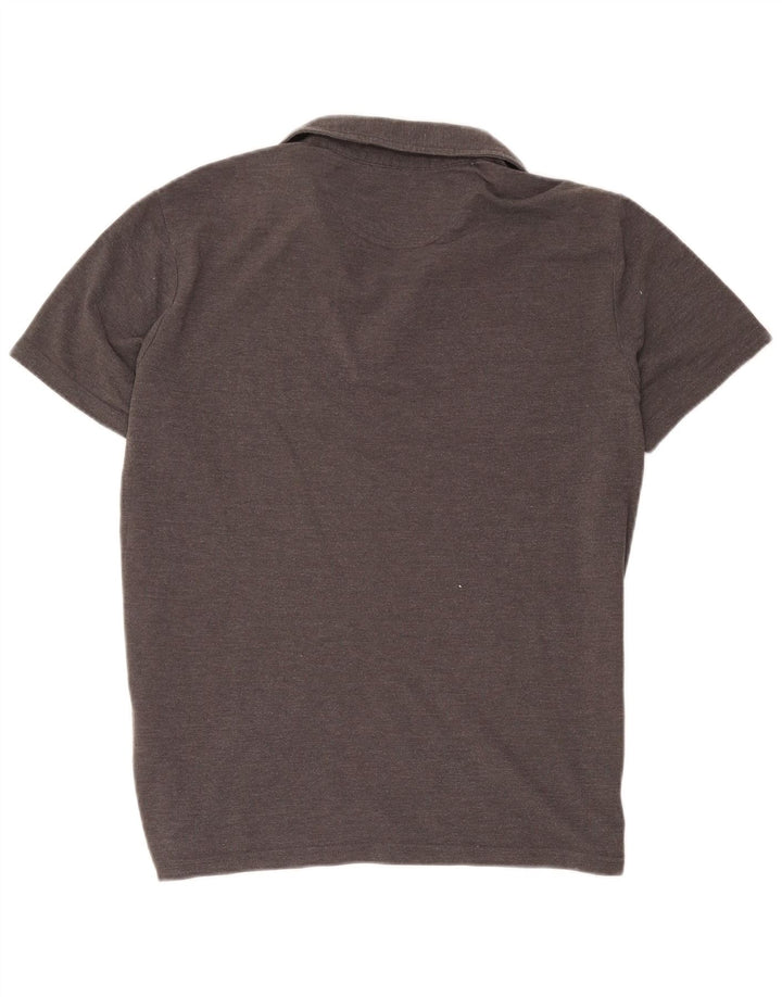 Polo da uomo Champion grande in cotone chiazzato grigio