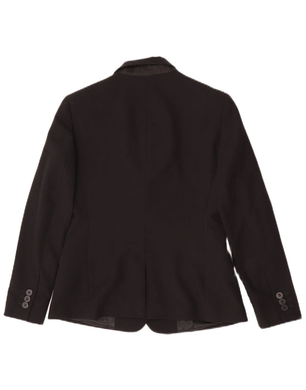 Giacca blazer da donna a 1 bottone Topshop UK 6 XS poliestere nero