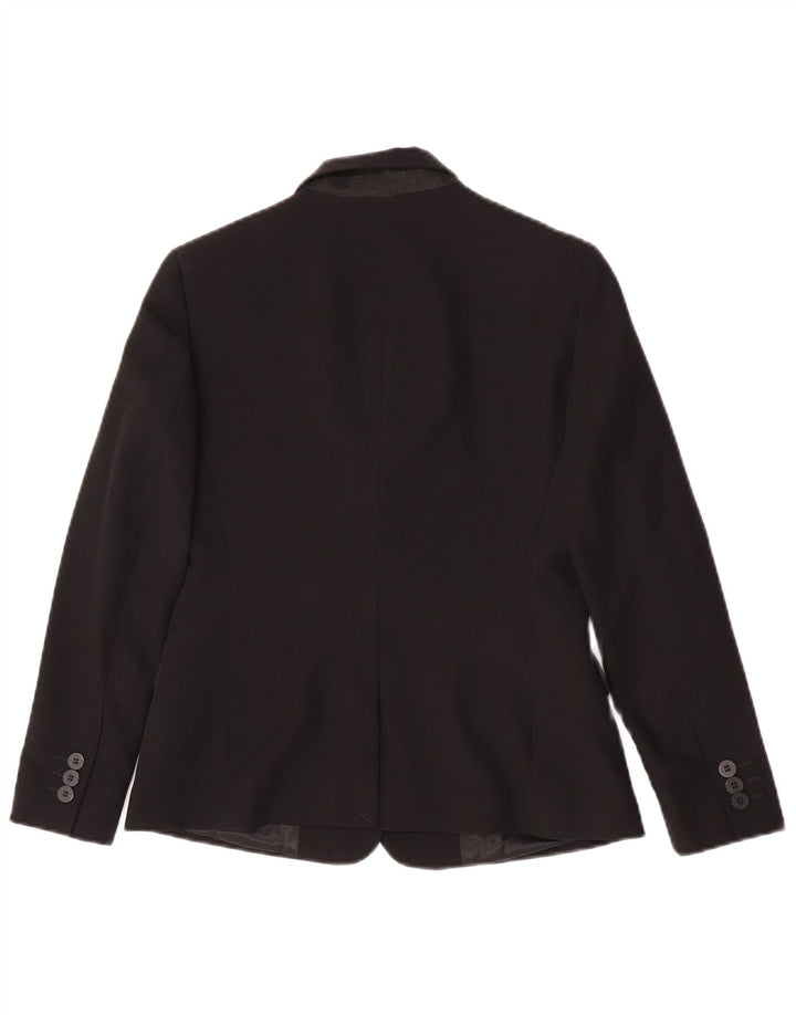 Giacca blazer da donna a 1 bottone Topshop UK 6 XS poliestere nero