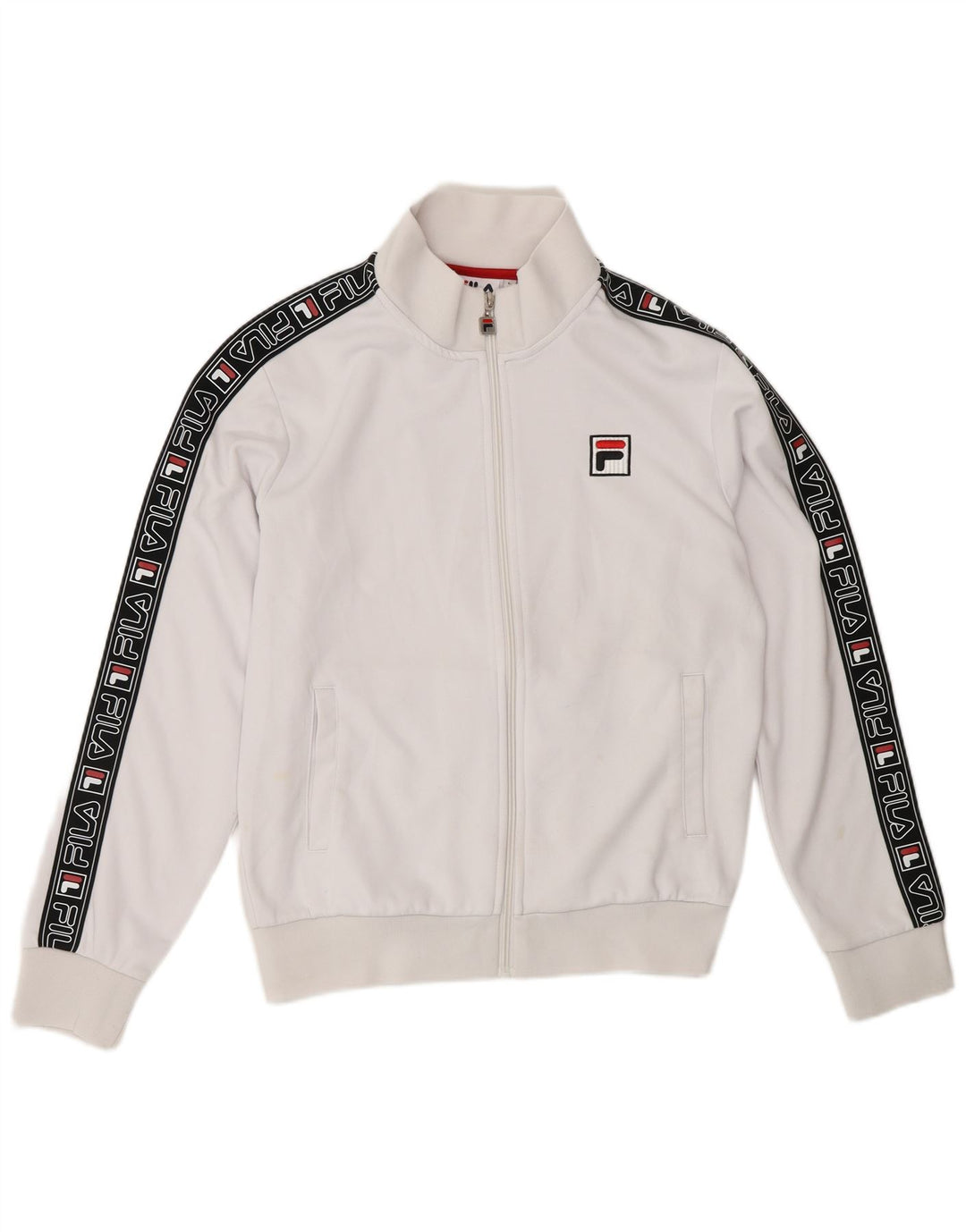 Giacca da ginnastica da donna con grafica FILA UK 16 Large White Colourblock