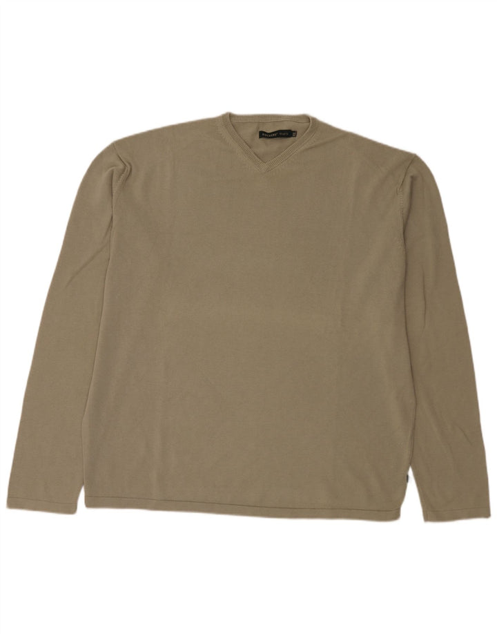 Dockers Maglione da uomo con scollo a V color kaki 2XL Cachi