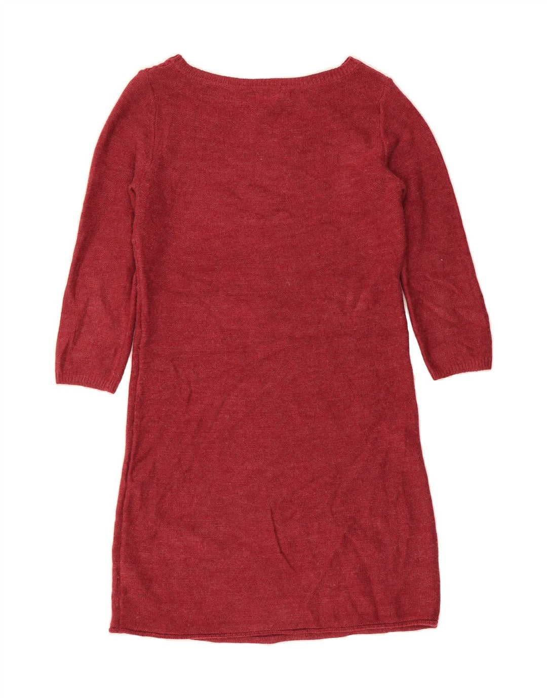 MOSSIMO Womens Long Sleeve Jumper Dress UK 14 Medium Red Acrylic Vintage Mossimo and Second-Hand Mossimo from Messina Hembry 