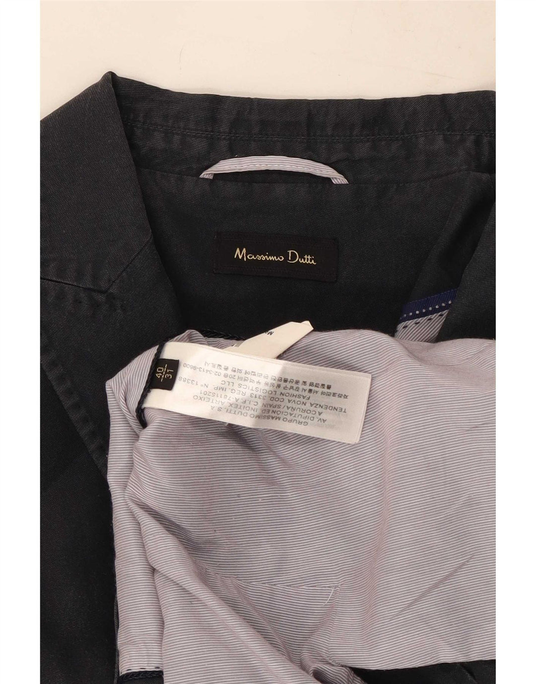Massimo Dutti Giacca blazer a 1 bottone da donna EU 40 Blu navy medio