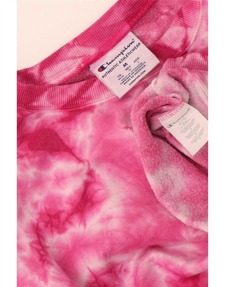 Felpa oversize da donna Champion UK 14 Medium Pink Tie Dye