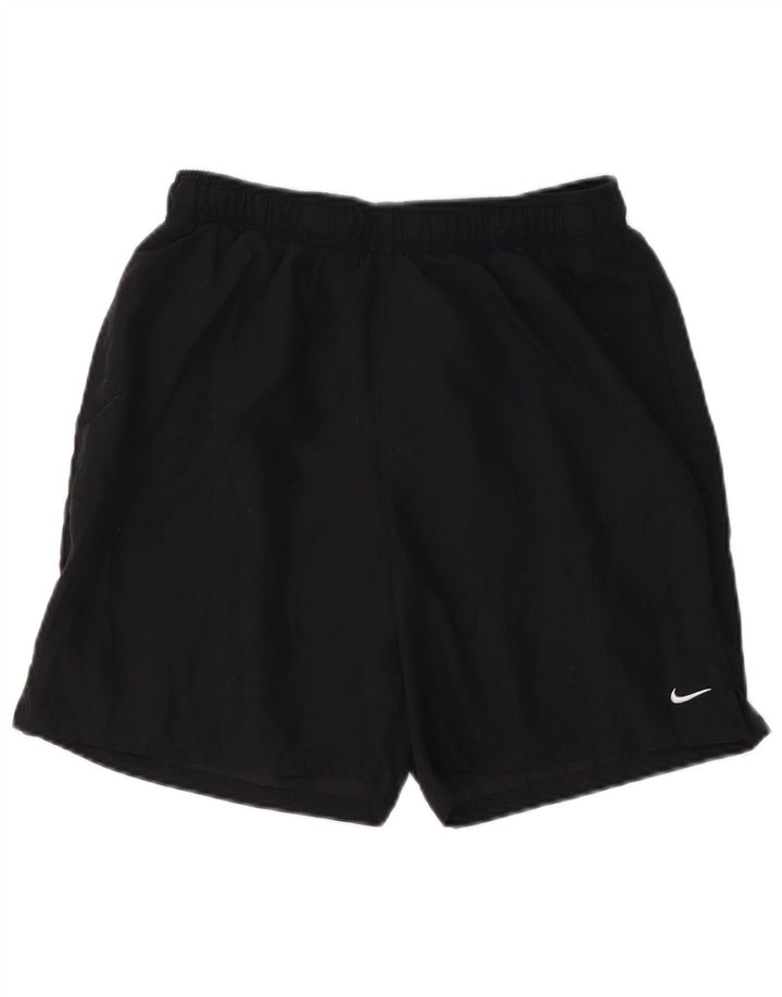 Pantaloncini sportivi da donna NIKE UK 12 medio nero poliestere
