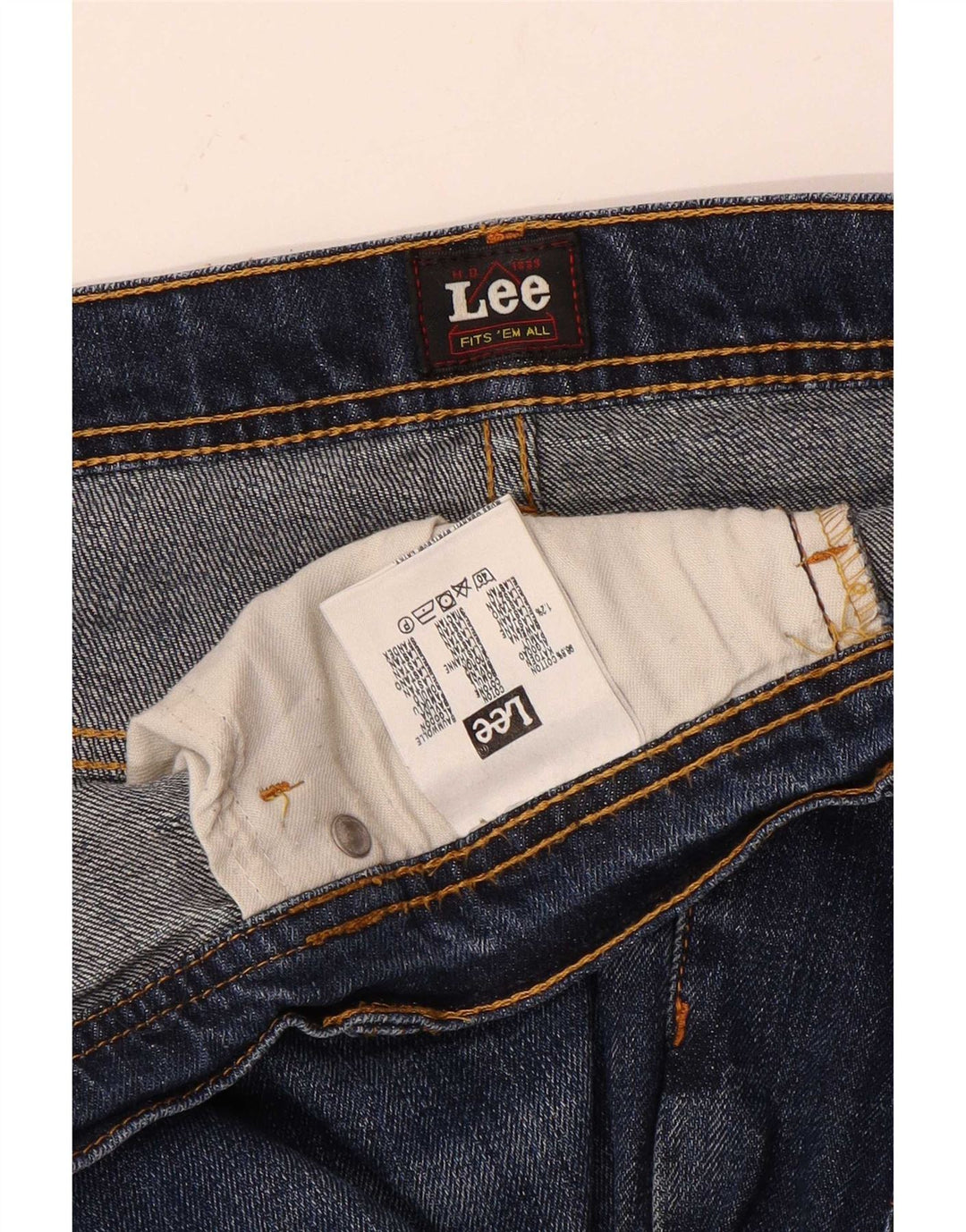 Jeans dritti da uomo Lee Brooklyn W40 L27 cotone blu