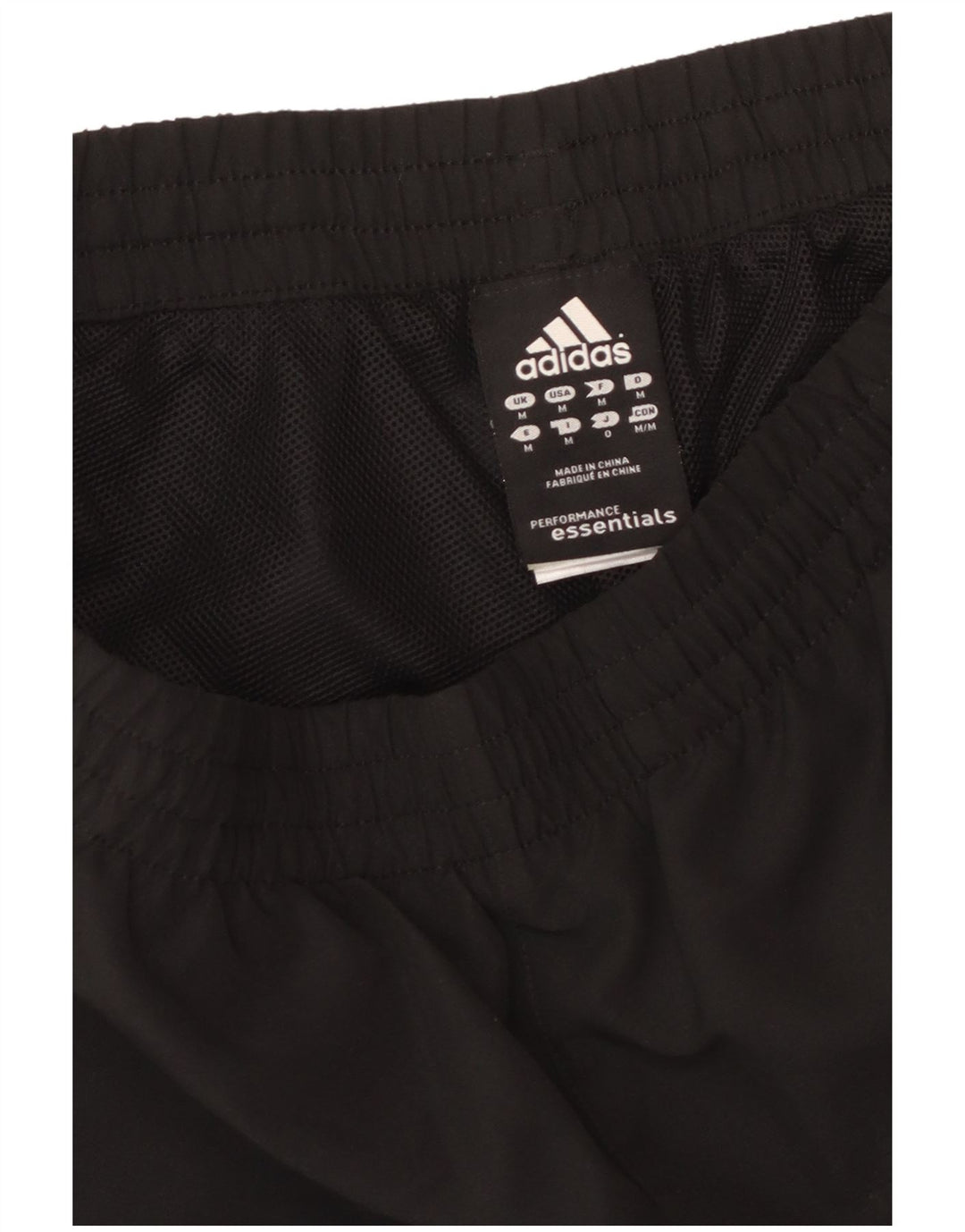 Pantaloncini sportivi ADIDAS Climalite da uomo medio nero in poliestere