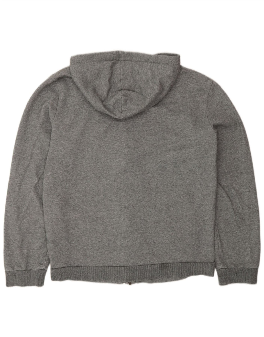 Felpa con cappuccio e zip da uomo Puma in cotone color block grigio medio
