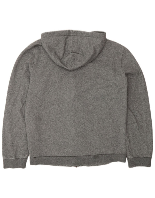 Felpa con cappuccio e zip da uomo Puma in cotone color block grigio medio