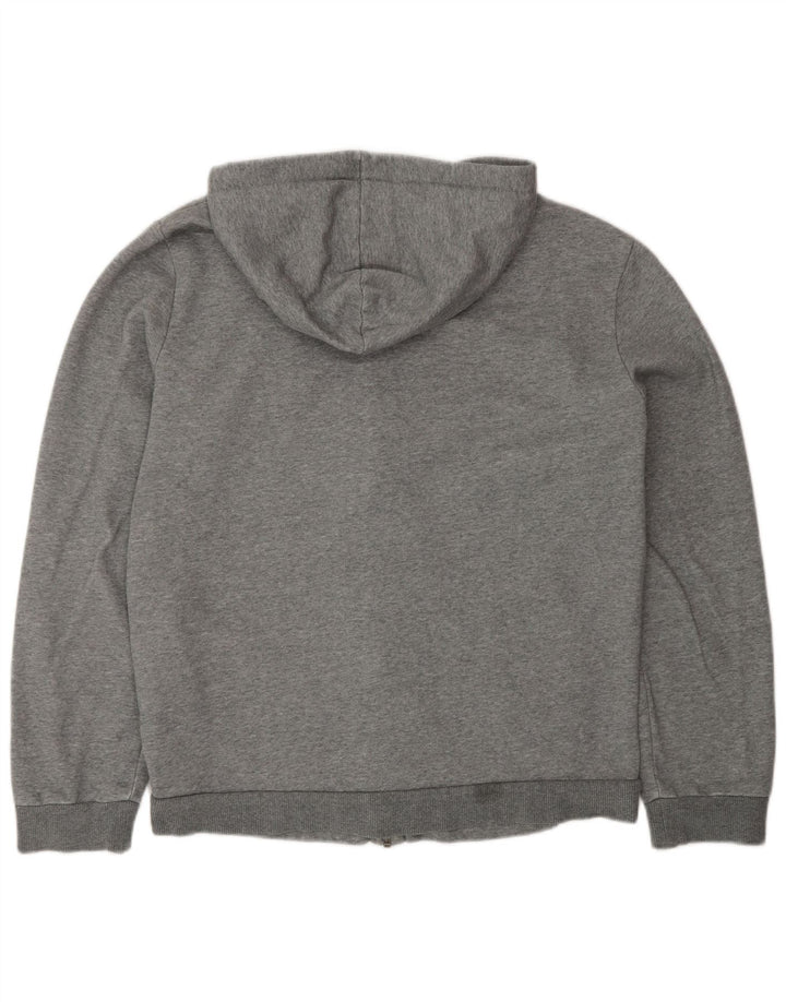 Felpa con cappuccio e zip da uomo Puma in cotone color block grigio medio