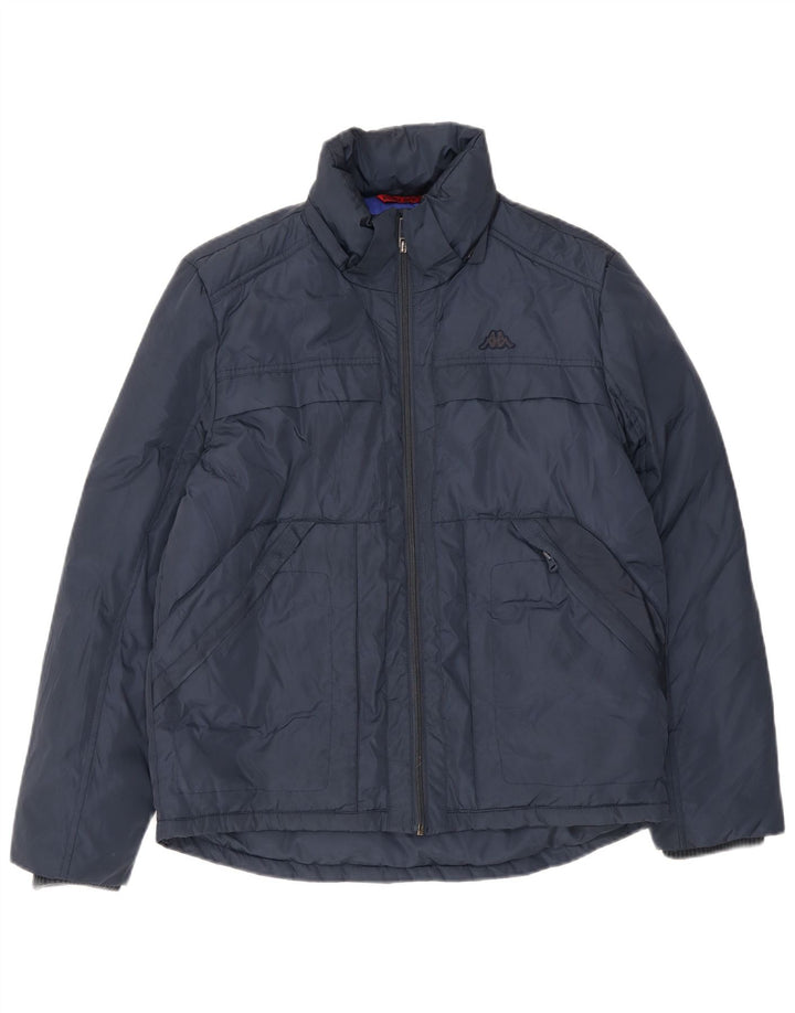 Giacca imbottita da uomo Kappa UK 40 Large blu navy in poliestere