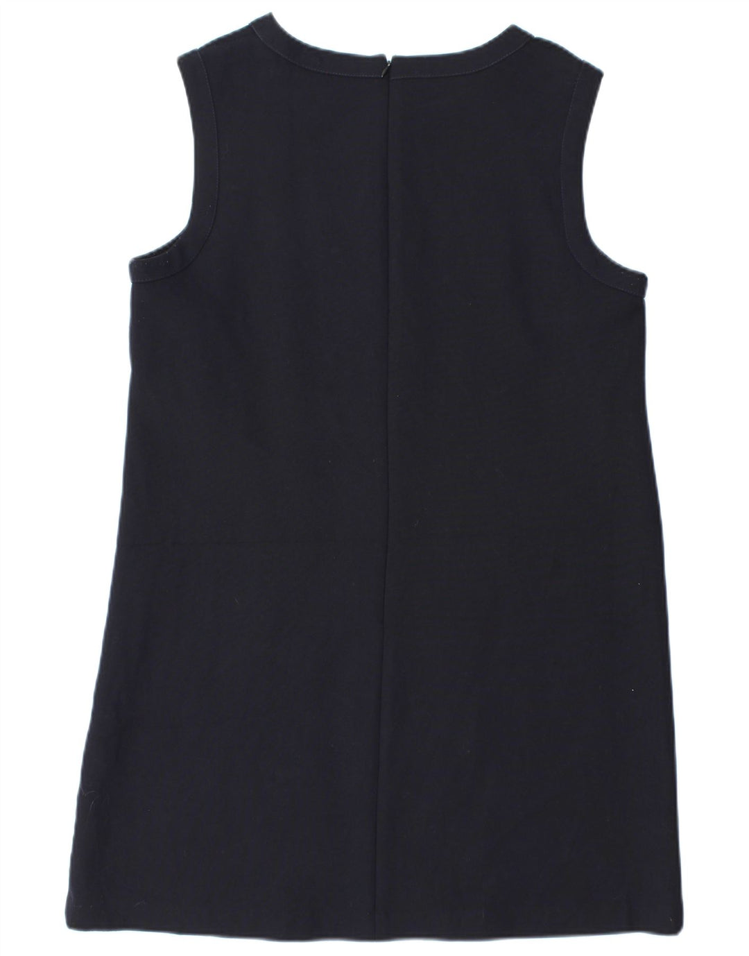Abito a trapezio senza maniche da donna Zara UK 18 XL poliestere blu navy
