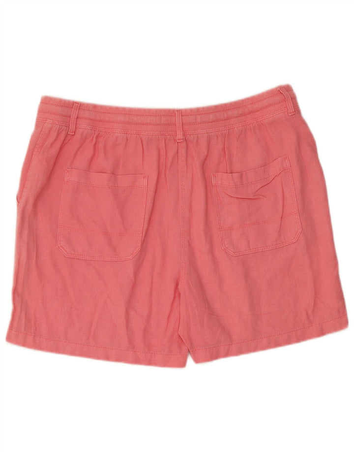 Pantaloncini da donna Marks & Spencer UK 14 Large W34 Lino rosa