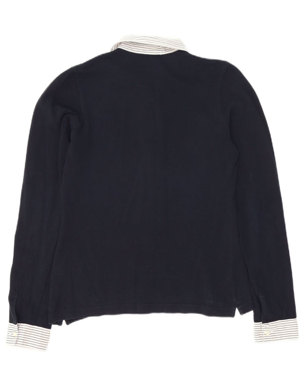 Polo da donna Brooks Brothers IT 46 Large Blu Navy Colourblock