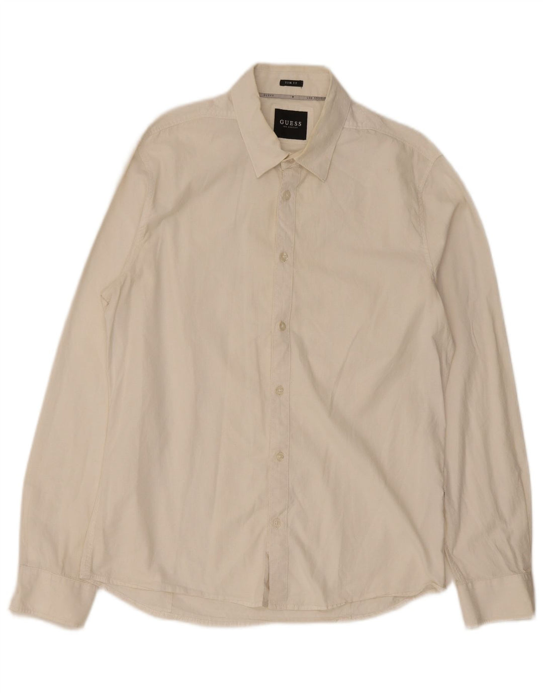 Camicia Guess da uomo slim fit grande bianca