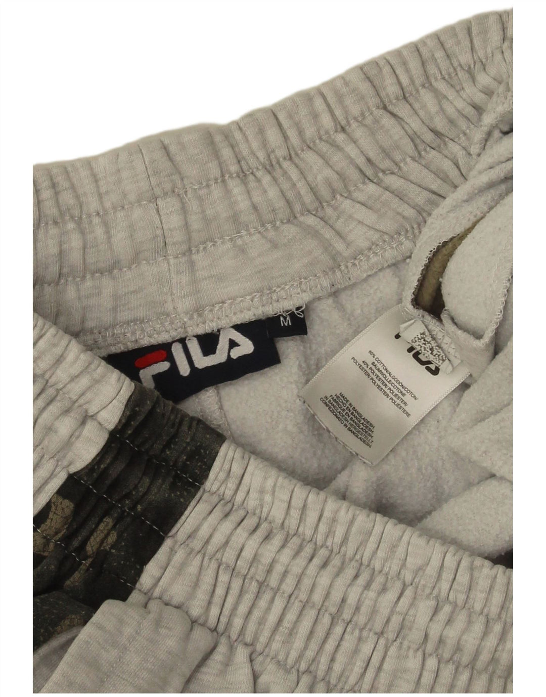 Pantaloni da tuta da uomo Fila Joggers in cotone mimetico grigio medio
