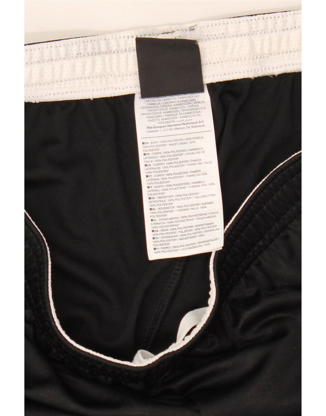 Pantaloncini sportivi Nike Dri Fit da uomo, colore nero medio, in poliestere color block