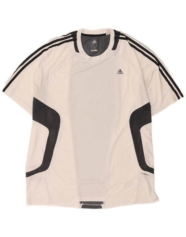 T-shirt Adidas Climacool da uomo Top 2XL Poliestere color block bianco