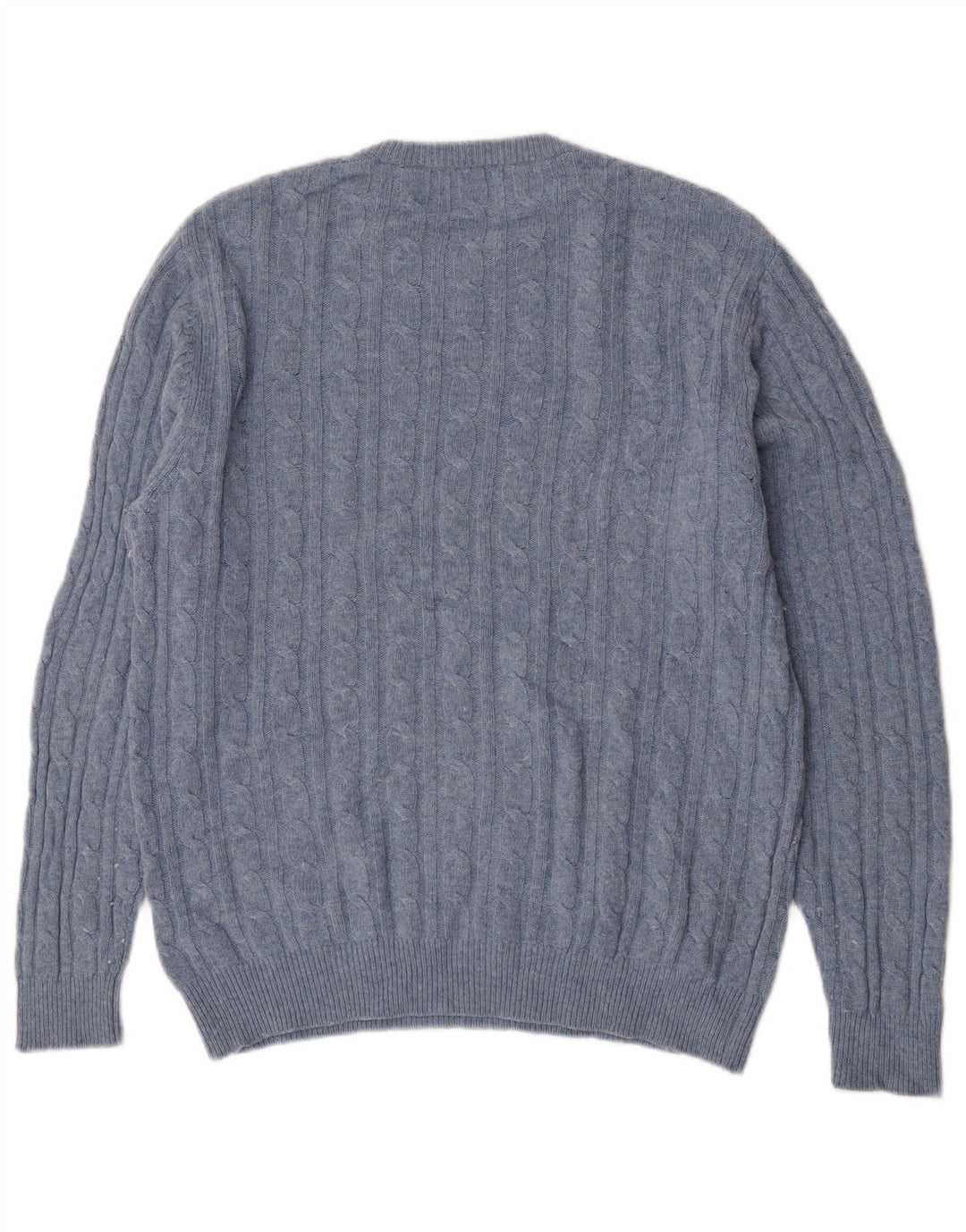 Jack Wills Uomo The Marlow Girocollo Maglione Maglione Grande Lana Blu