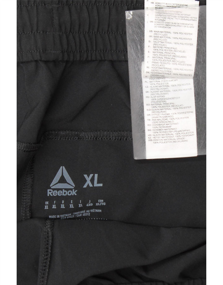 Pantaloncini sportivi Reebok da uomo XL neri in poliestere