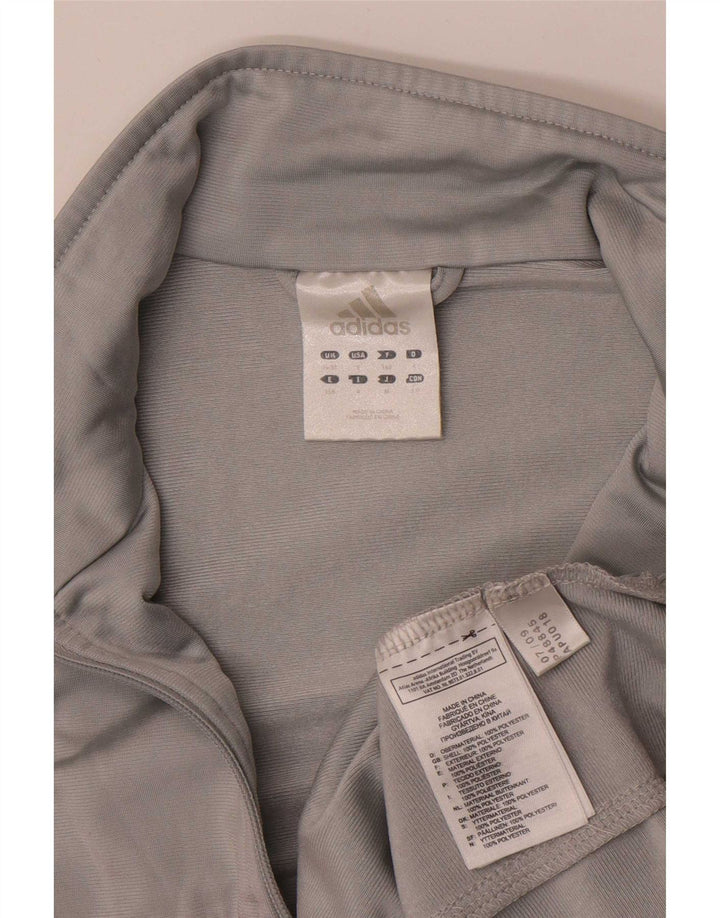 Giacca da tuta da uomo Adidas UK 36/38 Small Grigio Colourblock Poliestere