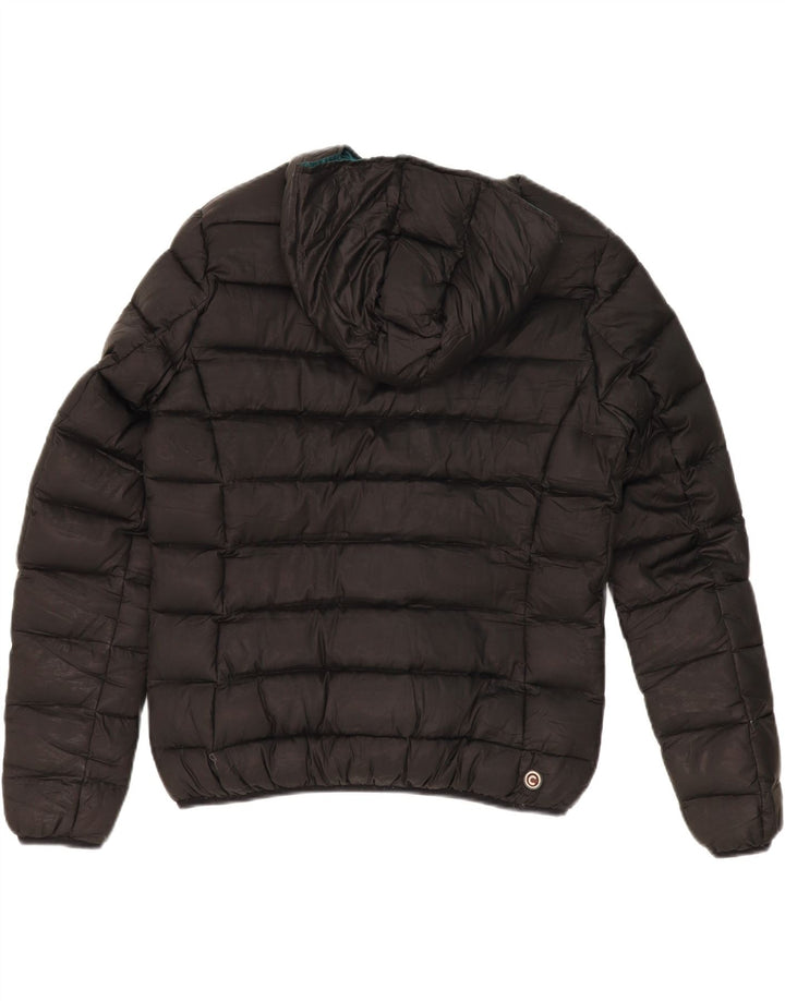 COLMAR Womens Hooded Padded Jacket IT 48 XL Black Vintage Colmar and Second-Hand Colmar from Messina Hembry 