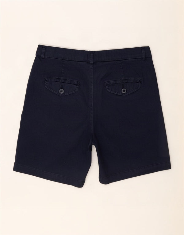 Pantaloncini chino da donna Benetton UK 8 piccoli W28 cotone blu navy