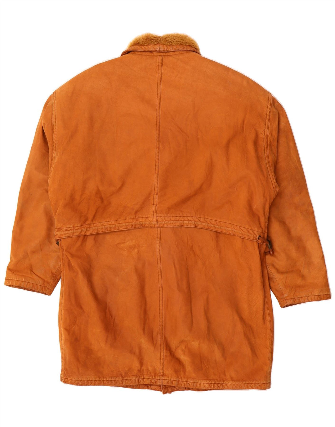 VINTAGE Mens Leather Coat UK 40 Large Brown Leather Vintage Vintage and Second-Hand Vintage from Messina Hembry 