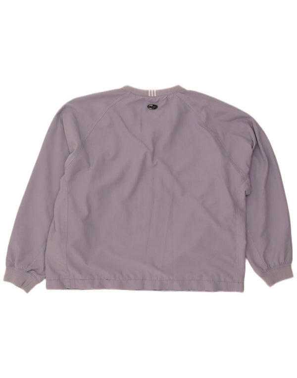 ADIDAS Donna Climashell Pullover Tuta Top UK 16 Large Viola