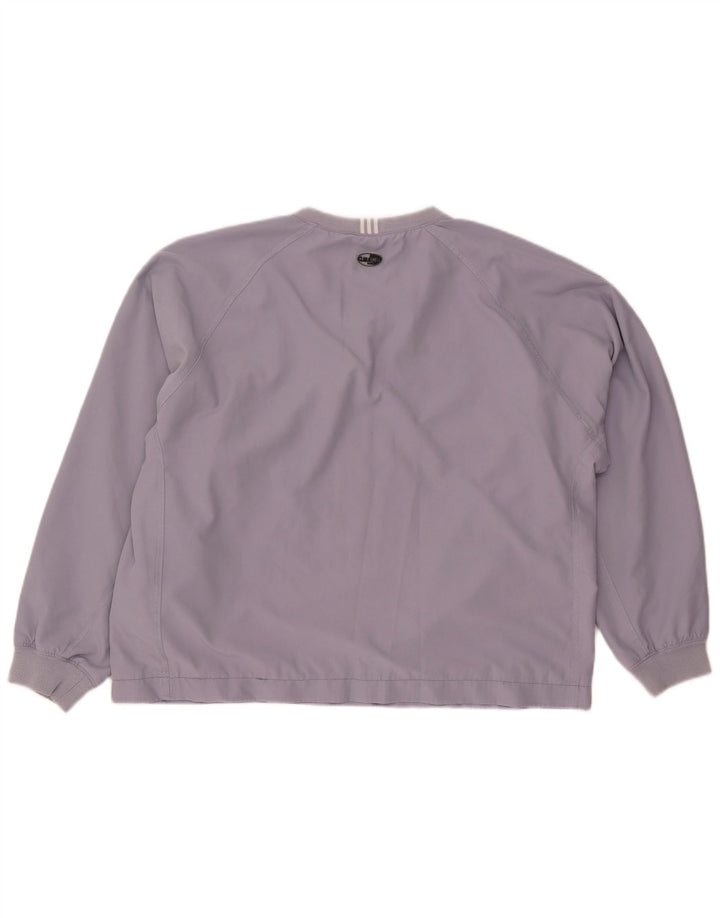 ADIDAS Donna Climashell Pullover Tuta Top UK 16 Large Viola
