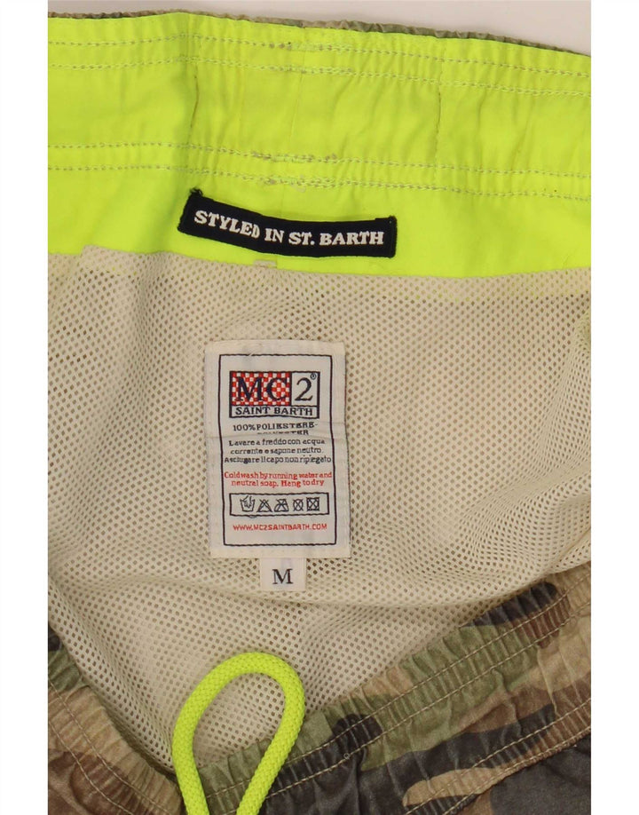 Pantaloncini da bagno da uomo MC2 SAINT BARTH medio poliestere kaki