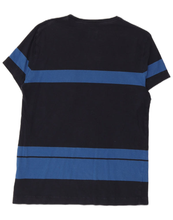 JACK WILLS T-shirt da uomo Top Small Blu navy in cotone color block