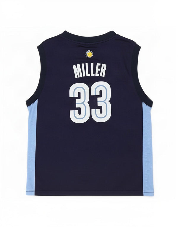 Canotta Adidas da ragazzo con grafica Memphis, 14-15 anni, grande, blu navy