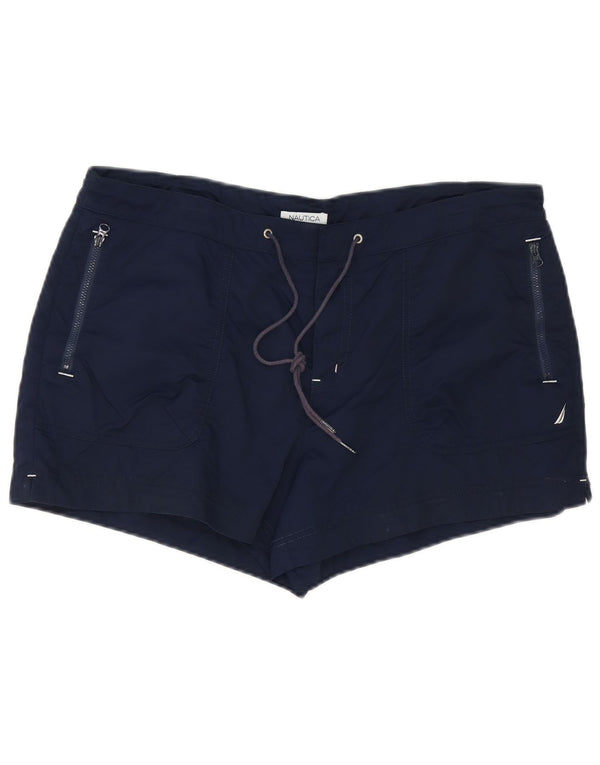 Pantaloncini da bagno da uomo Nautica grandi in nylon blu navy