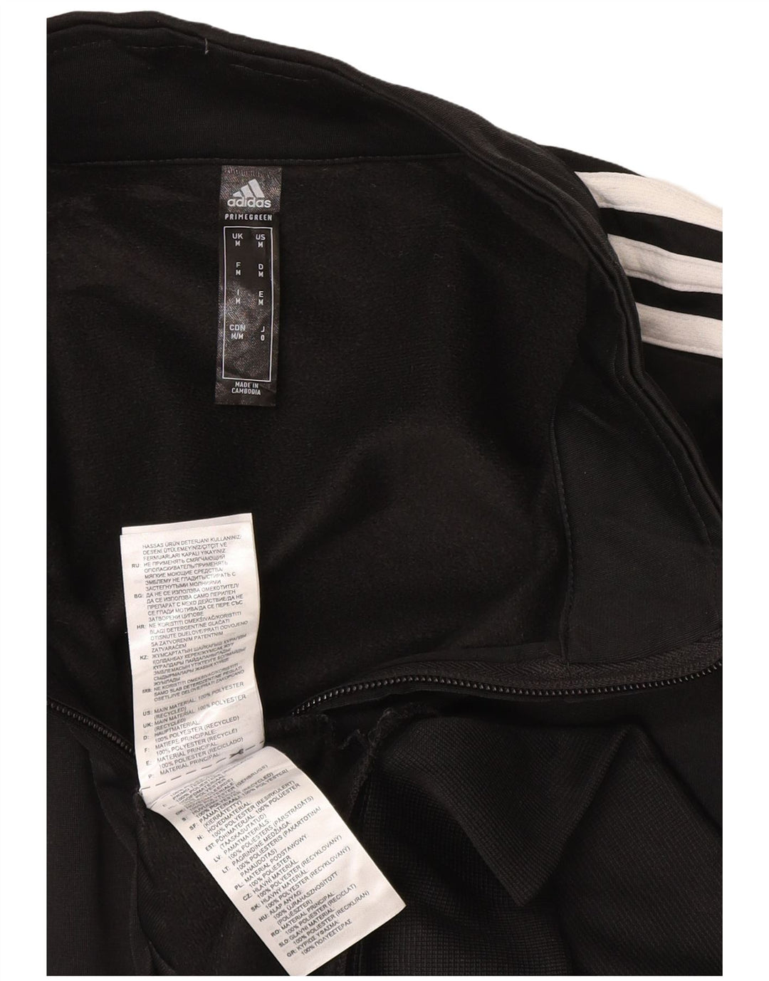 Giacca da ginnastica da uomo Adidas, giacca media, nera, in poliestere