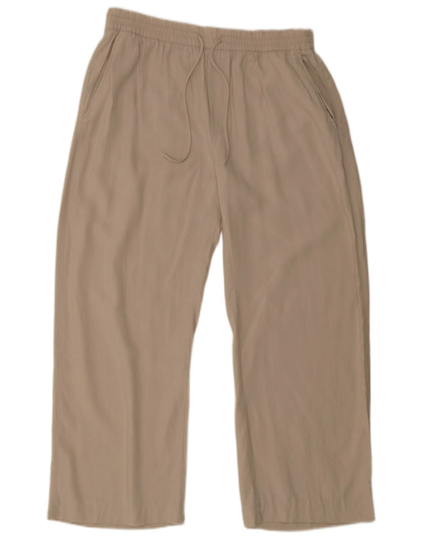 Pantaloni dritti da donna Zara XL W38 L28 Lyocell beige