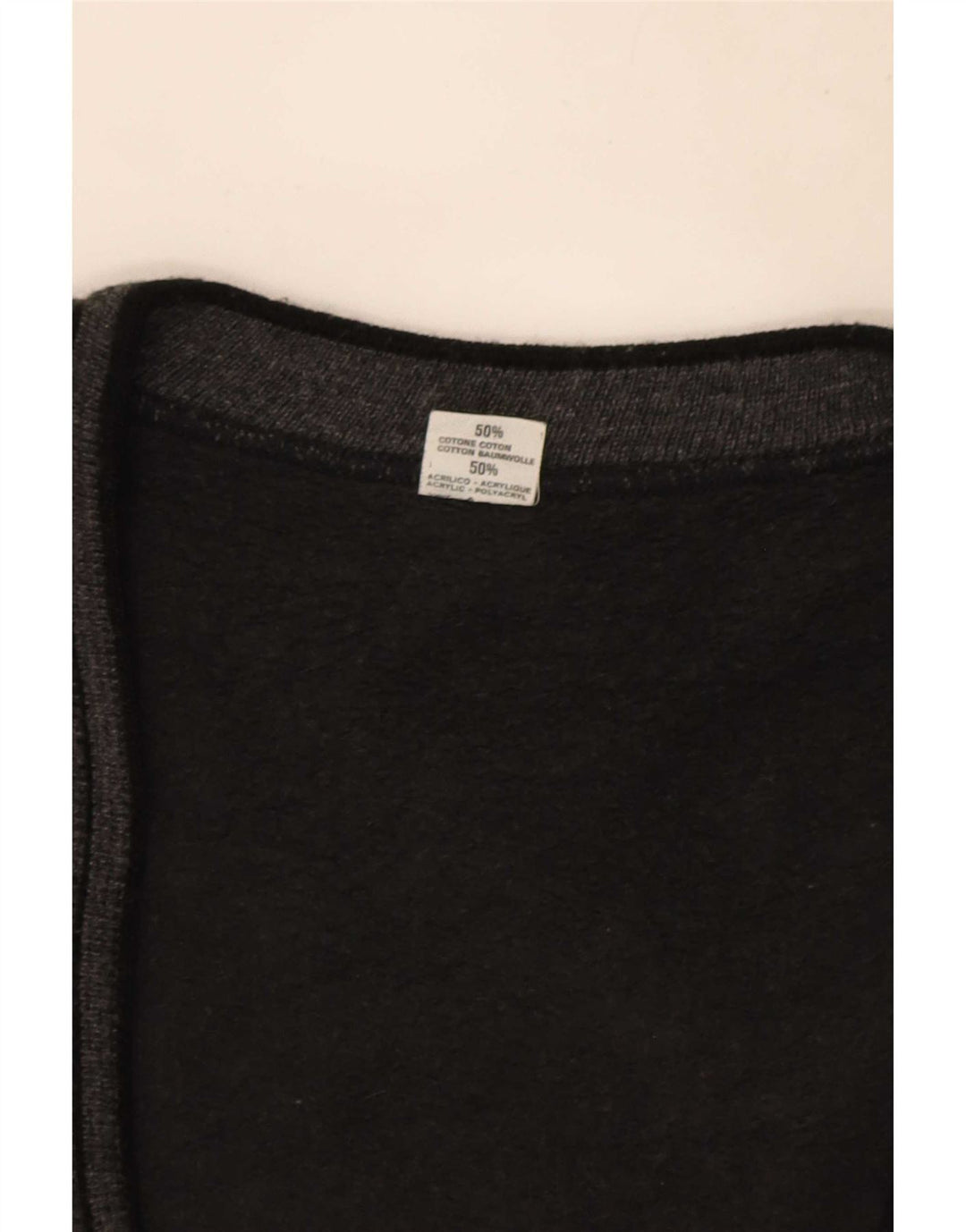 Maglione cardigan da uomo vintage XL in cotone grigio