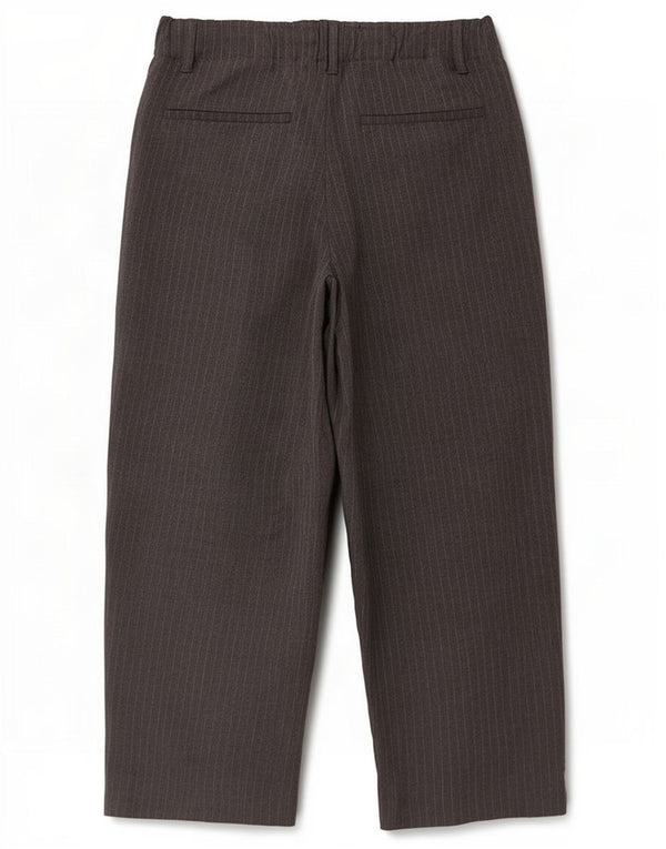 Pantaloni corti a vita alta da donna Zara piccoli W26 L25 gessati grigi