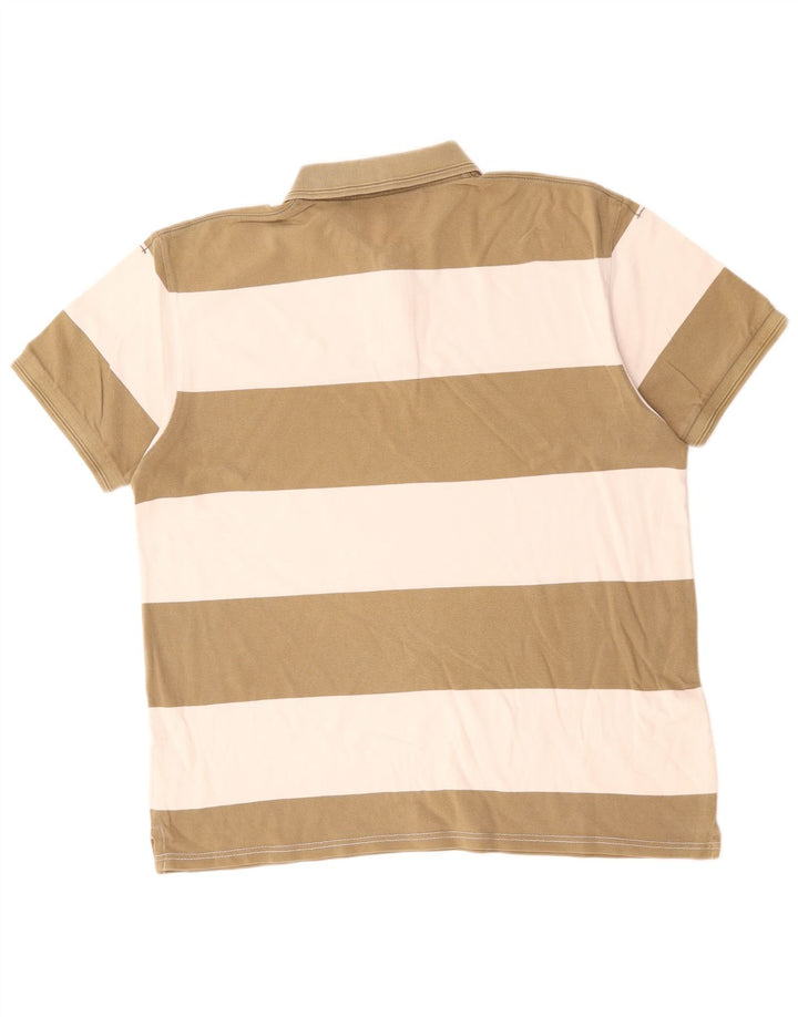 Polo da rugby da uomo LEVI'S, cotone a righe grandi color kaki