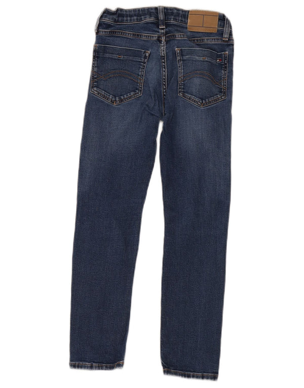 TOMMY HILFIGER Jeans skinny effetto consumato da bambino 7-8 anni in cotone blu