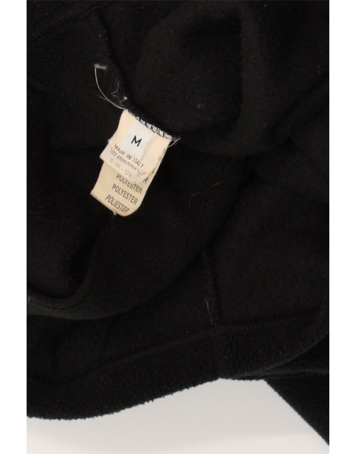 MAX & CO. Womens Crop Hooded Fleece Jacket UK 12 Medium Black Polyester Vintage Max & Co. and Second-Hand Max & Co. from Messina Hembry 