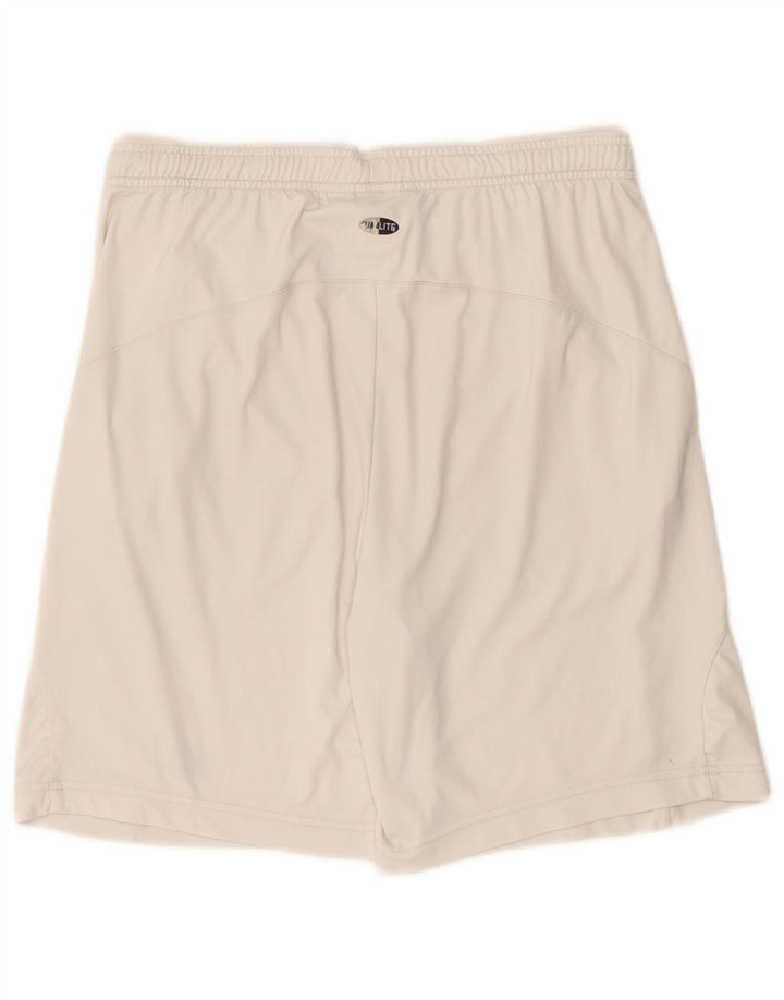 Pantaloncini sportivi Adidas Clima 365 da uomo piccoli in poliestere bianco
